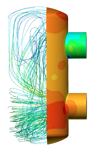 vertical filter simulation