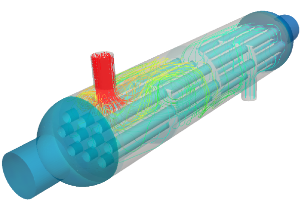 horizontal cooler simulation